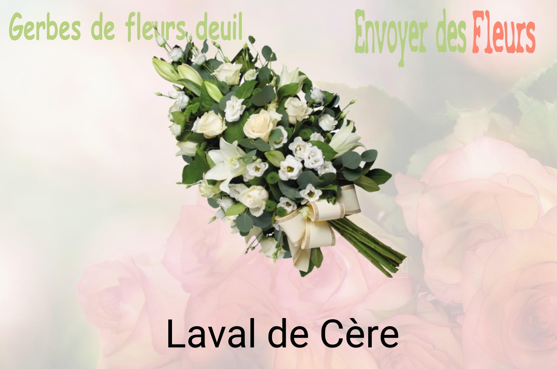 Gerbe de fleurs de deuil livrée à Laval-de-Cère